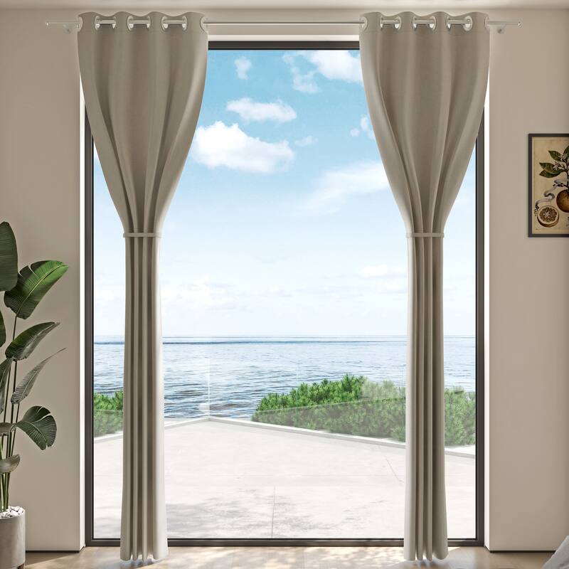 Corvus Gambia Sunbrella Outdoor Window Curtain (1 Panel)