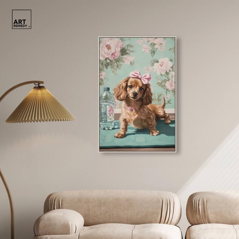 Doxxie Dainty Yoga Canvas by Art Remedy