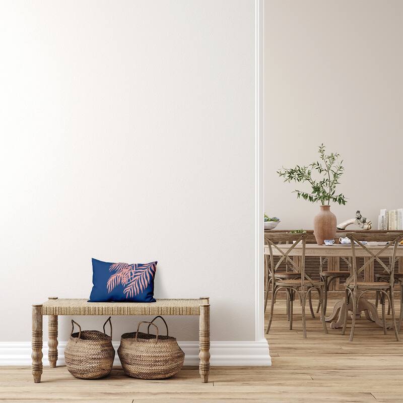 Blowing Palm Fronds Decorative Throw Pillow