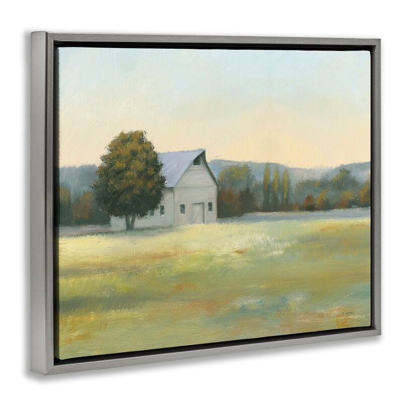 Stupell Rural Countryside Cottage Framed Floater Canvas Wall Art Design by James Wiens