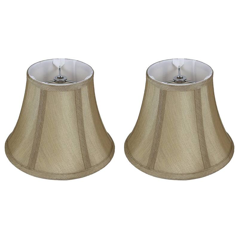 Faux Silk Bell Lamp Shade, 5 inch Top, 9 inch Bottom, 7 inch Slant