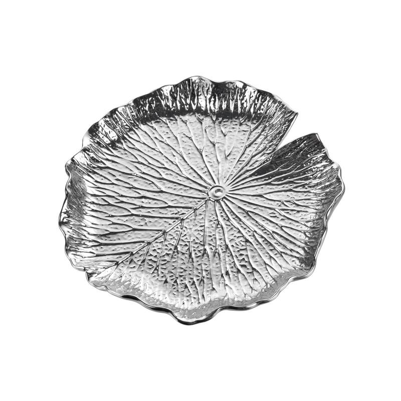 Elk Home Lilypad Silver Earthenware 11.25 Inch Wide Wall Art