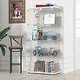 preview thumbnail 130 of 165, Glass Display Cabinet with Doors & Locks, Acrylic Shelves, Floor Standing Storage Showcase for Home or Office