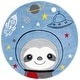 preview thumbnail 20 of 20, SAFAVIEH Carousel Kids Tatieana Sloth Astronaut Rug Blue/Grey - 4' Round