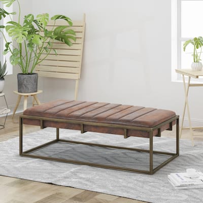 Comfortable Upholstered Ottoman Bench for Versatile Home Use