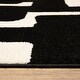 preview thumbnail 6 of 11, ROW Quinn Abstract Maze Black/ Ivory Area Rug
