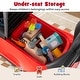 preview thumbnail 46 of 48, Gymax 3-in-1 Toddler Push Car w/Adjustable Canopy Under Seat Storage