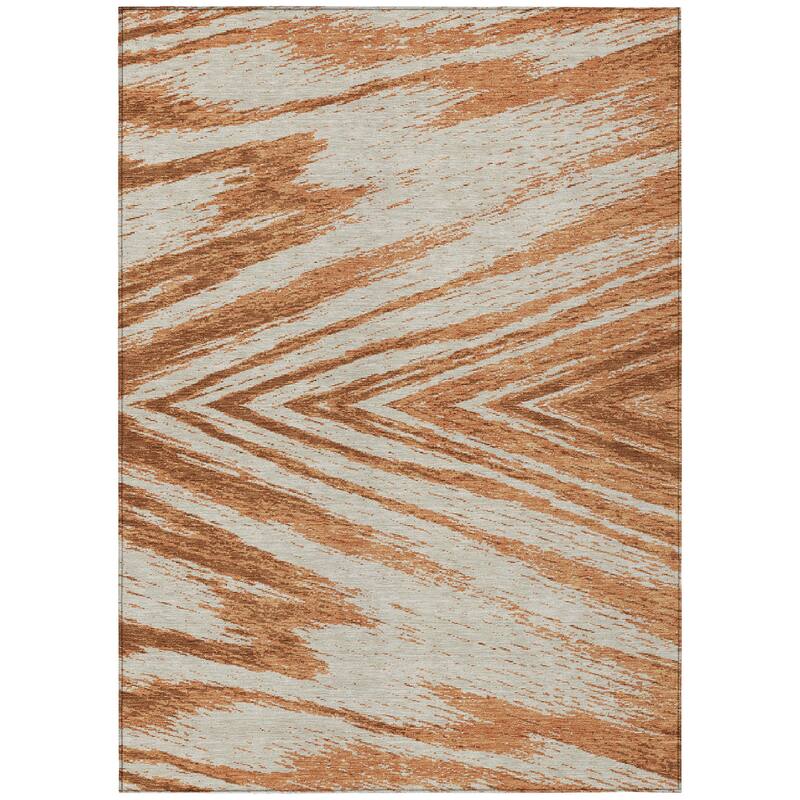 Machine Washable Indoor/ Outdoor Chantille Chevron Modern Rug