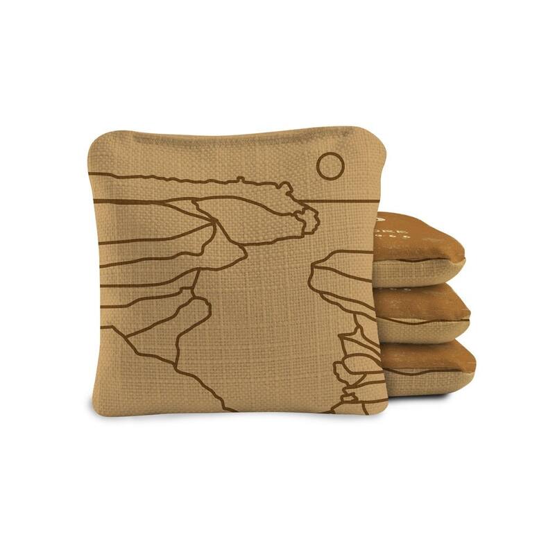 Pictured Rocks National Park Dual Sided Pro Cornhole Bags (Set of 4)