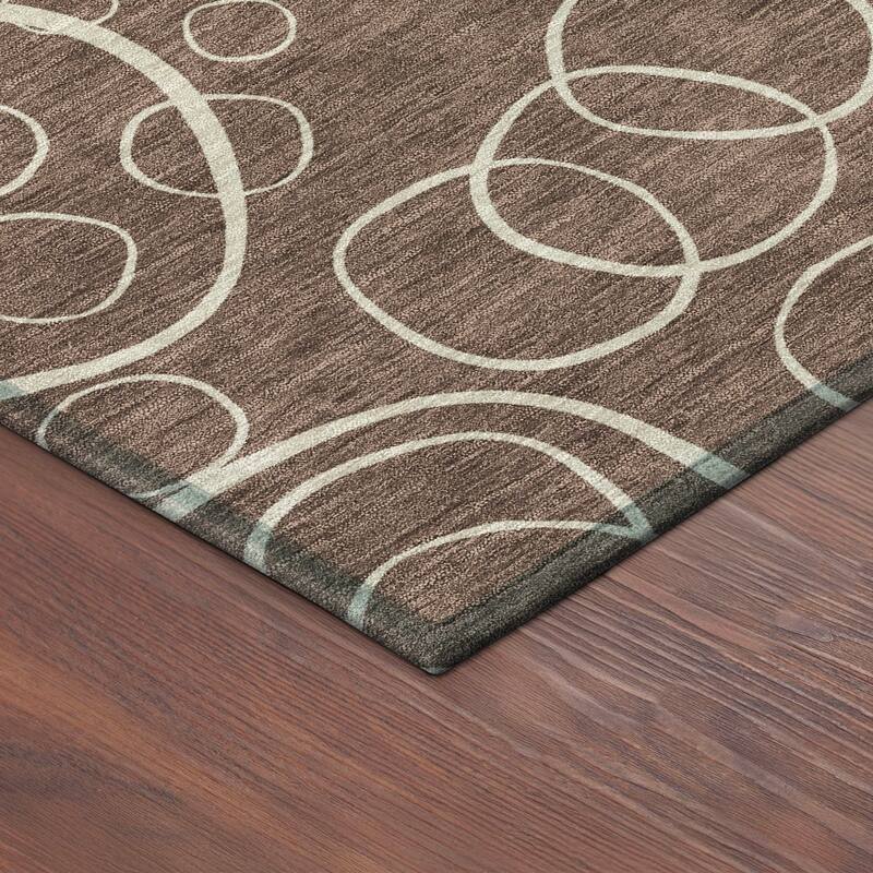 Machine Washable Indoor/ Outdoor Contemporary Nexus Chantille Rug