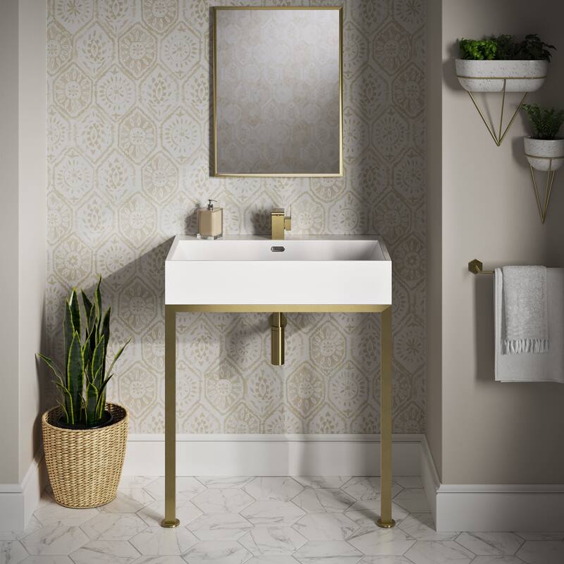 Swiss Madison SM-CS0202 29-1/2" Rectangular Ceramic Console Bathroom