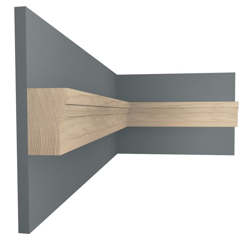 WM180 1-1/4-in D x 2-in W x 96-in L Americraft Solid Hardwood Stain Grade Brick Moulding