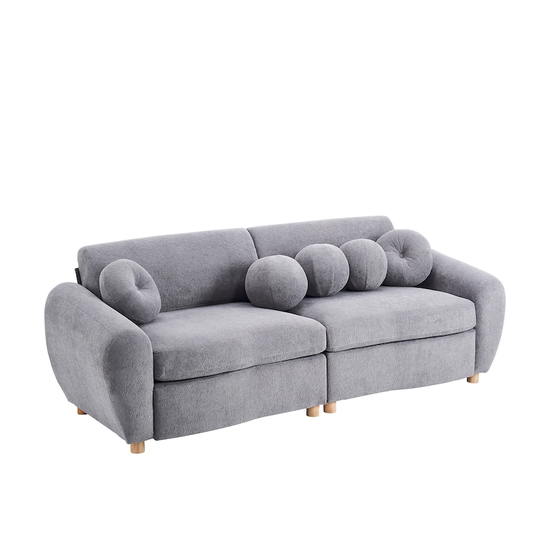 84"Modern Chenille Sofa Couch for Living Room