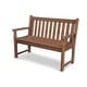 preview thumbnail 6 of 10, POLYWOOD Traditional 48" Outdoor Garden Bench Teak