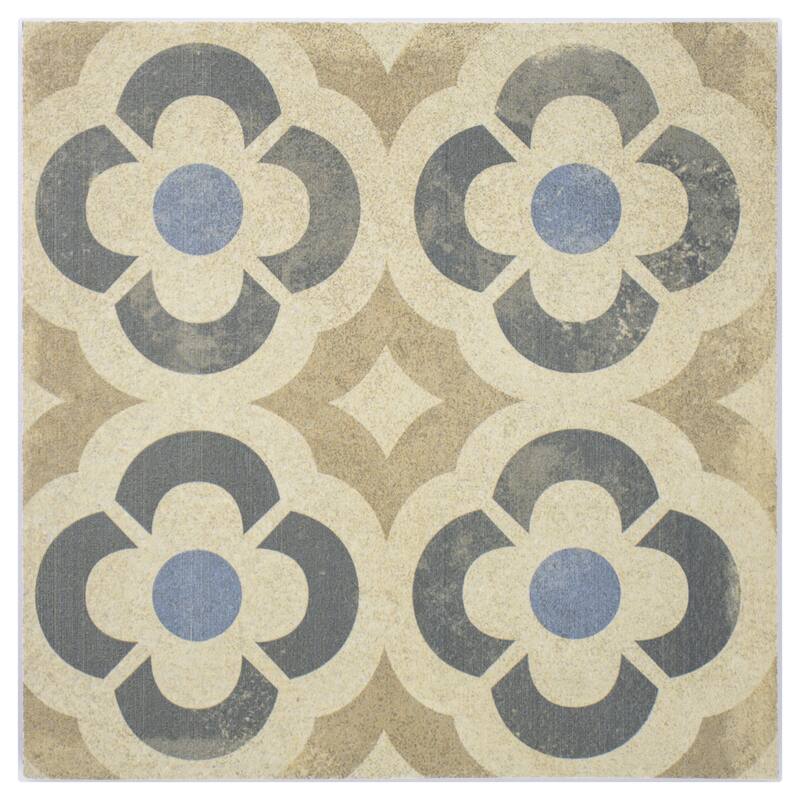 Seville 8 in. x 8 in. Sepia Matte Porcelain Wall and Floor Tile