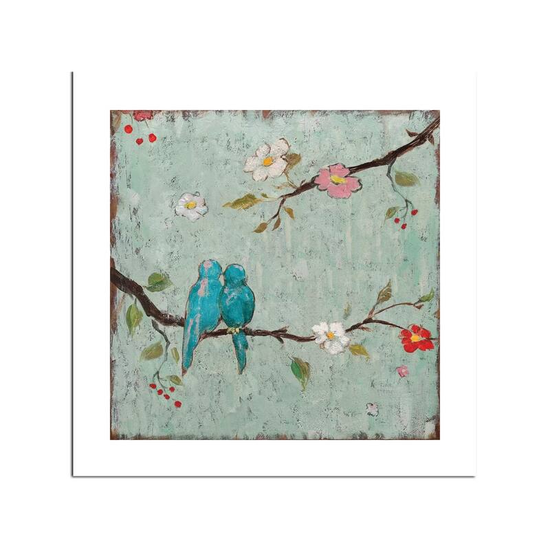 Love Birds IV Fine Art Paper Print by Katy Frances - Multi
