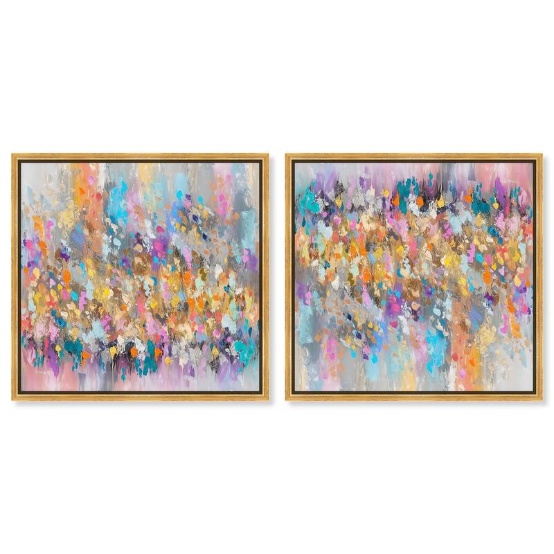 Crystalline Depths I Canvas by Art Remedy - 16" x 16" - Silver