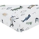 preview thumbnail 3 of 4, Sweet Jojo Designs Vintage Airplane Boy Fitted Crib Sheet Green Blue Yellow Airplanes Plane Transportation Cloud Sun Sky Aviator