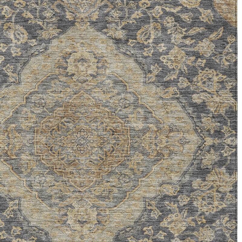 HomeRoots Oriental Traditional Rectangle Outdoor Rug