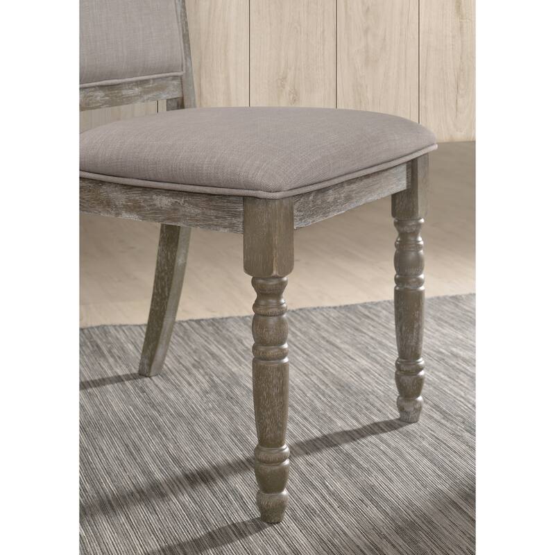 Wood Pedestal Dining Chair Set Of 2