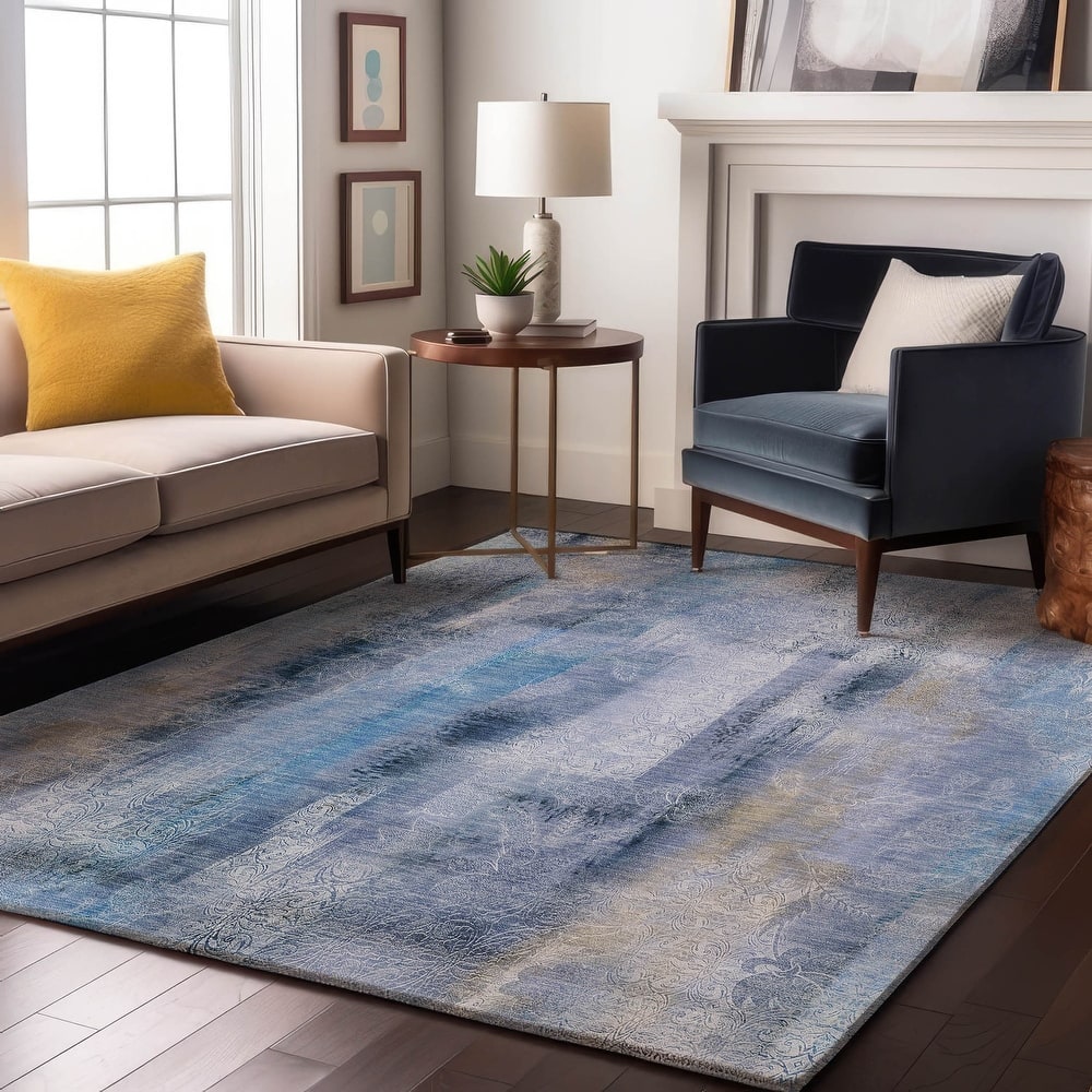 Premium Washable Super Soft Abstract Imprints Mayfield Rug
