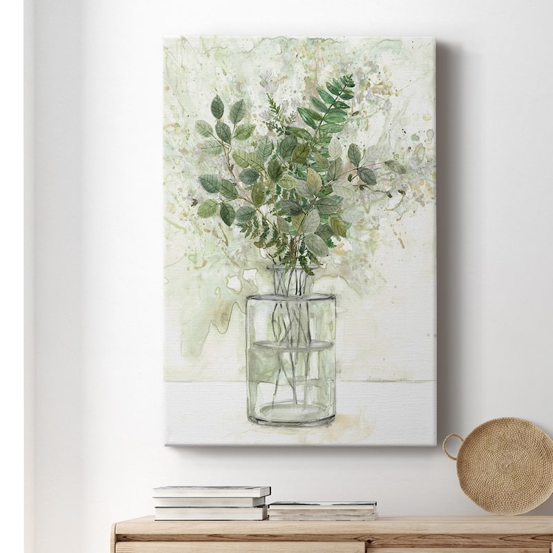 Delicate Greenery I Premium Gallery Wrapped Canvas - Ready to Hang
