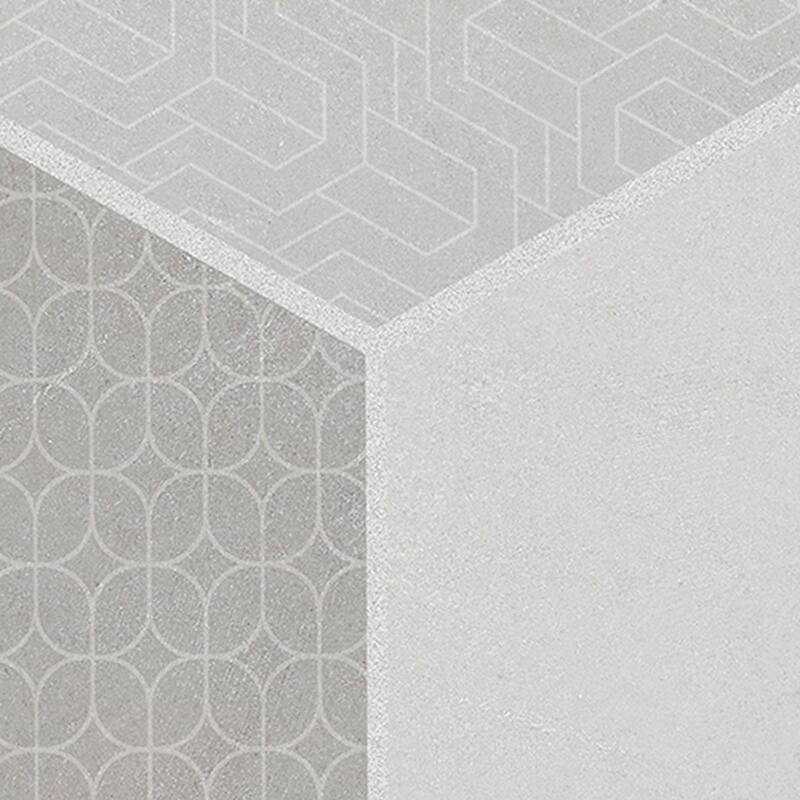 Merola Tile Panama Hex Diamond Deco 8-5/8" x 9-7/8" Porcelain Floor and Wall Tile