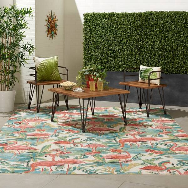 Shop Wanderly Flamingo Indoor Outdoor Area Rug By Havenside Home On Sale Overstock 27420477