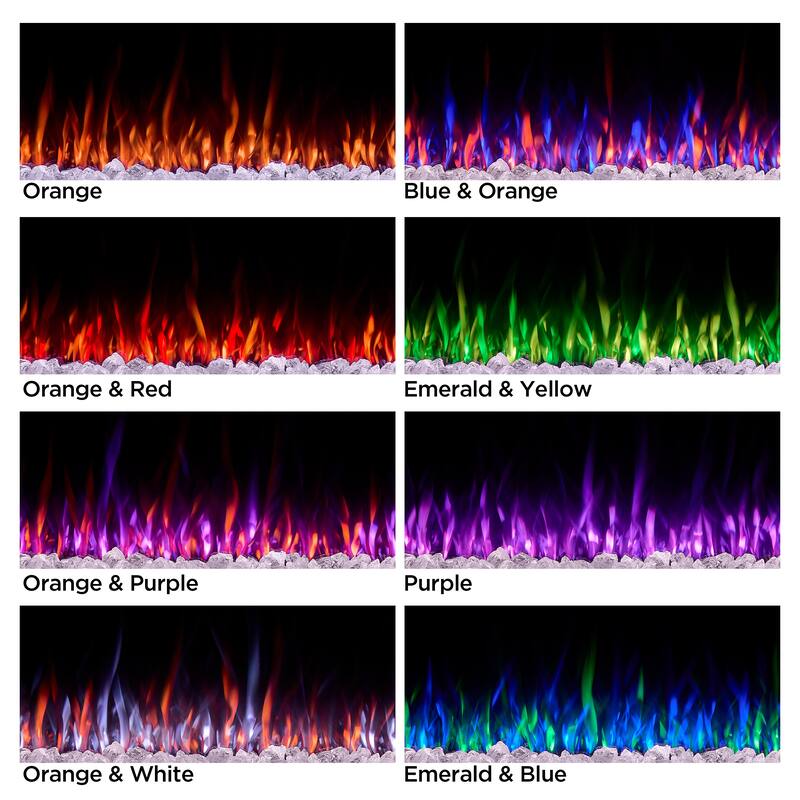 Real Flame 64" 3-Sided SMART Electric Fireplace Insert