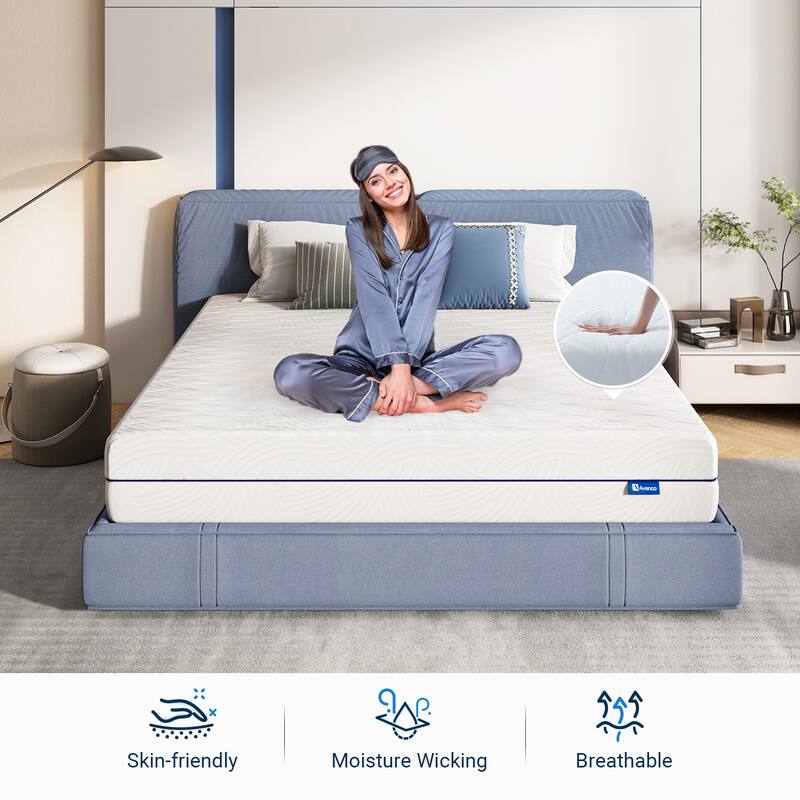 Avenco 8 Inch Gel Memory Foam Mattress in a Box
