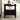 Modern Black Cherry Nightstand + 2 Drawer