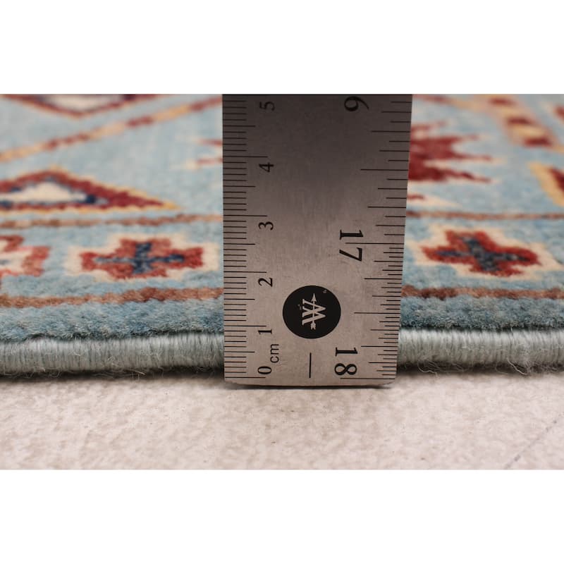 ECARPETGALLERY Hand-knotted Uzbek Ghazni Blue Wool Rug - 3'10 x 6'1