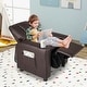 preview thumbnail 30 of 34, PU Leather Kids Recliner Chair with Cup Holder and Pocket - 23.5" x 23.5" x 28"