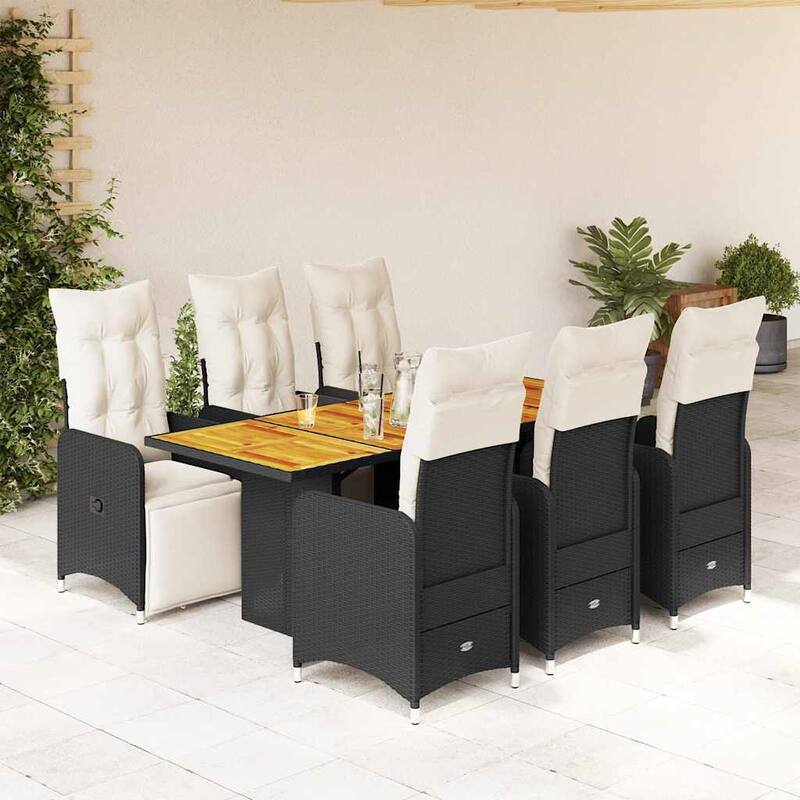 vidaXL Bistro Set Black - 21.5 x 23.0 x 36.2
