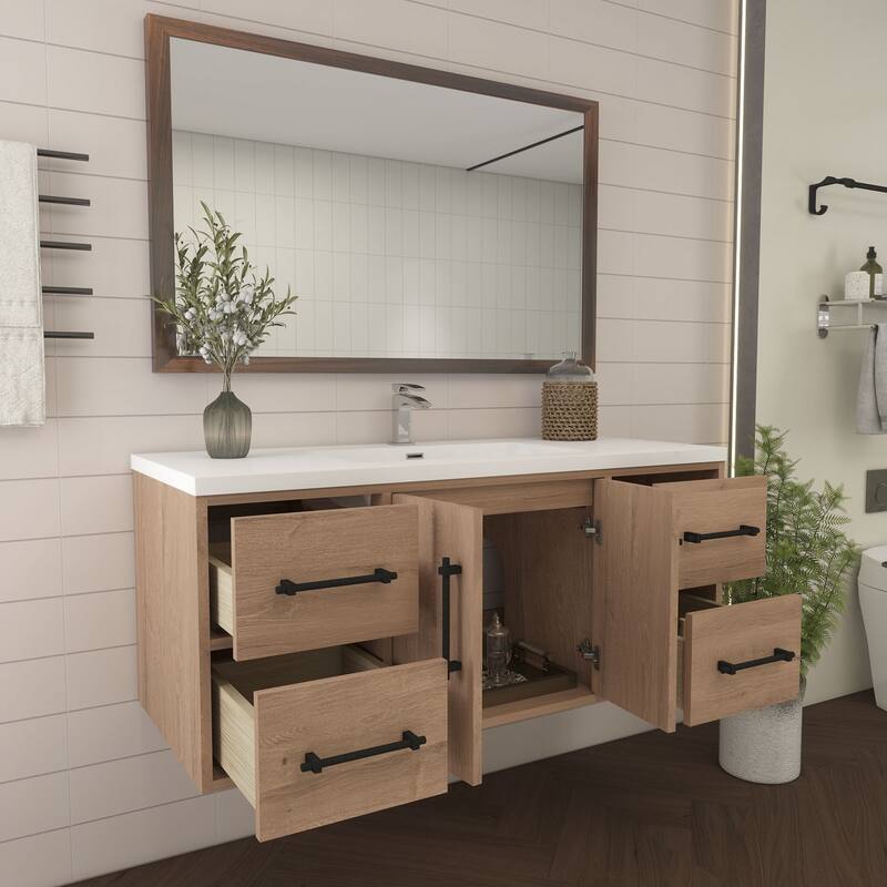 Victoria 48'' Wall-mounted Vanity with Reinforced Acrylic Sink - 47.5