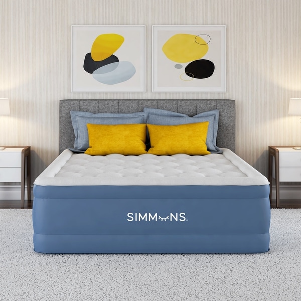 Simmons Rest Aire 17 in. Air Mattress with Built In Pump Raised