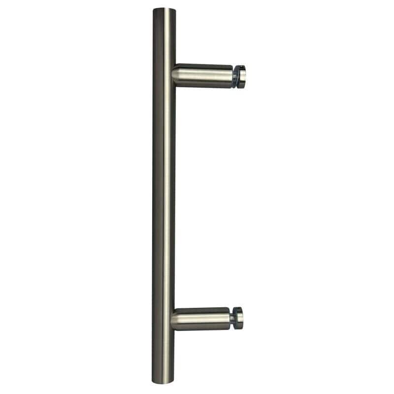 CEL- Ladder Style Singled-Sided 12" Pull Handle for shower door - Brushed Nickel