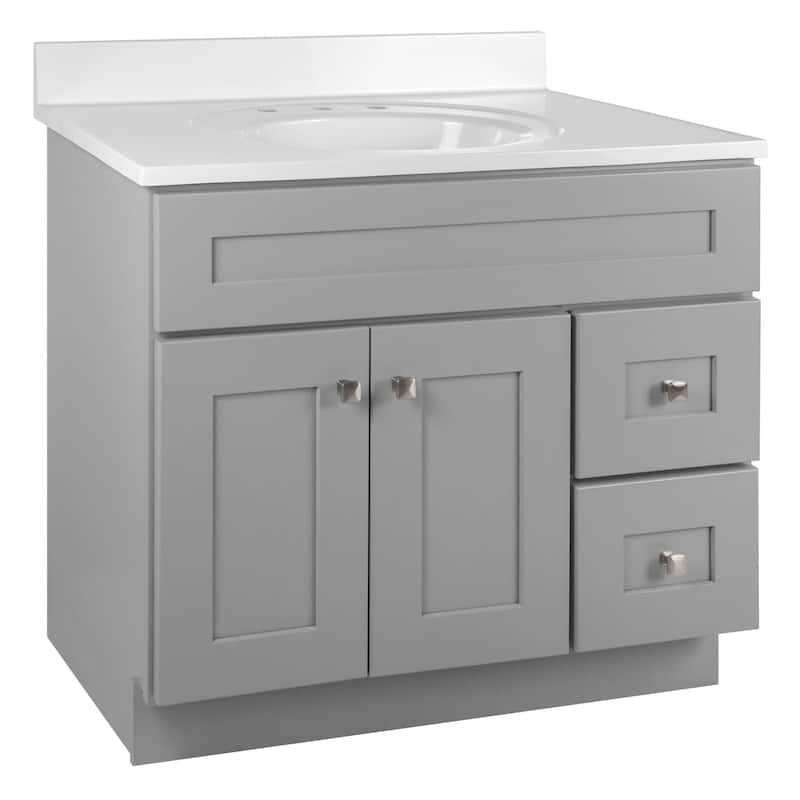 Design House 216168 Brookings 37" Free Standing Single Basin Vanity - Gray
