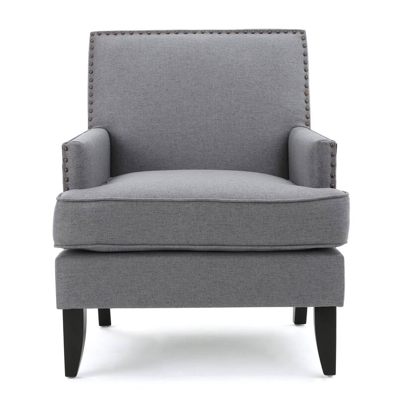 Tilla Studded Fabric Club Chair by Christopher Knight Home