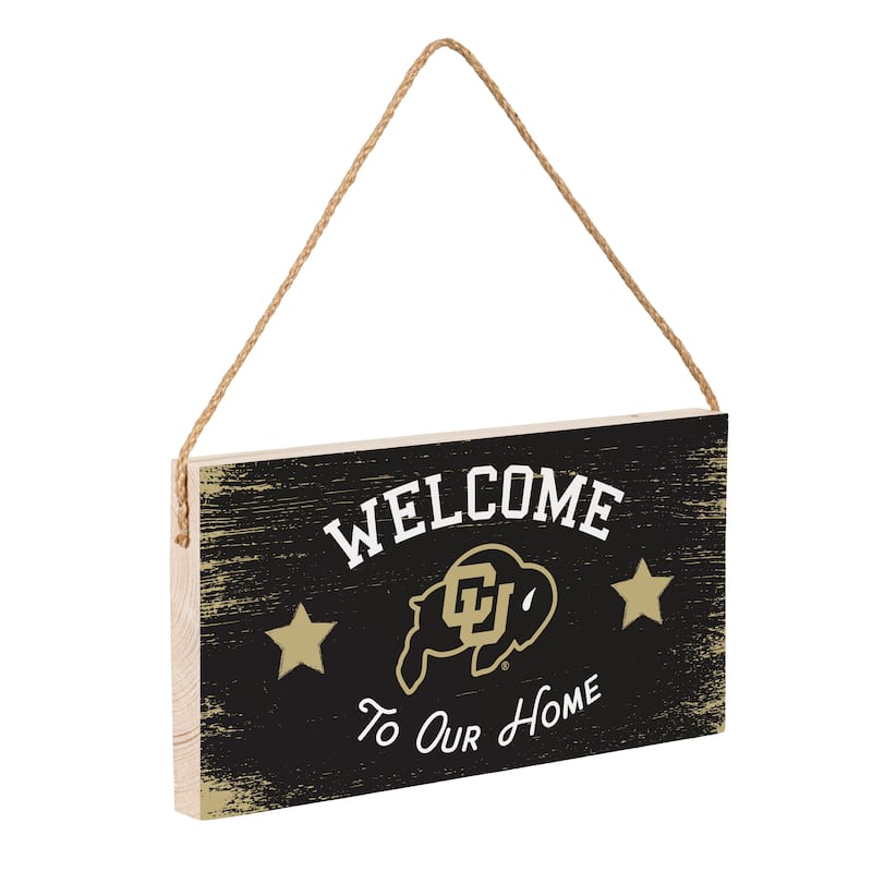 University of Colorado Wooden Door Decor Wall Sign - Multi-Color