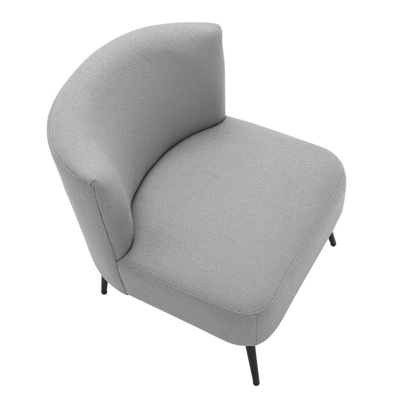 Silver Orchid Harding Slipper Chair