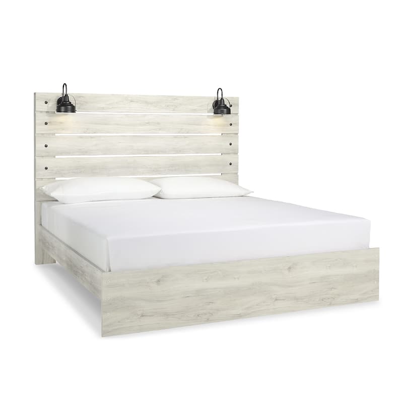 Cambeck Whitewash Panel Bed