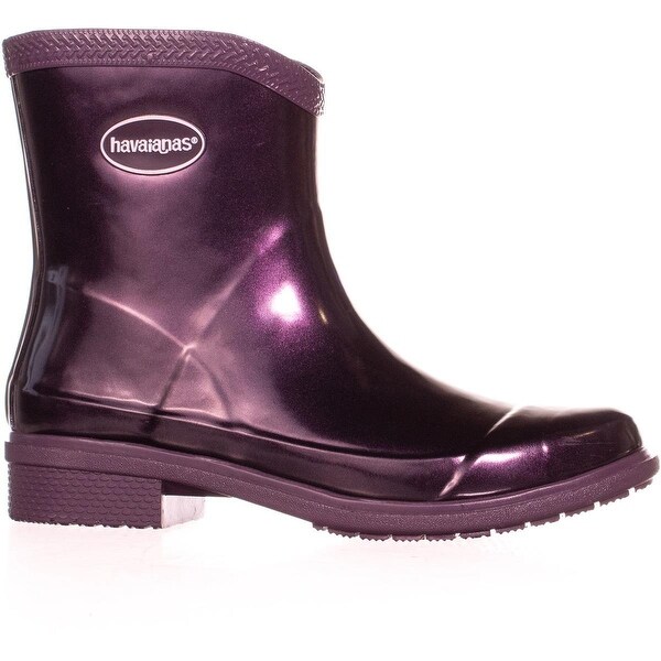 havaianas aubergine metallic