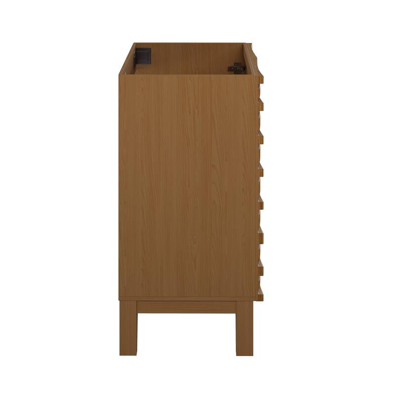 Cascade 30" Freestanding Bathroom Vanity Cabinet Without Top In Brown Oak - 30