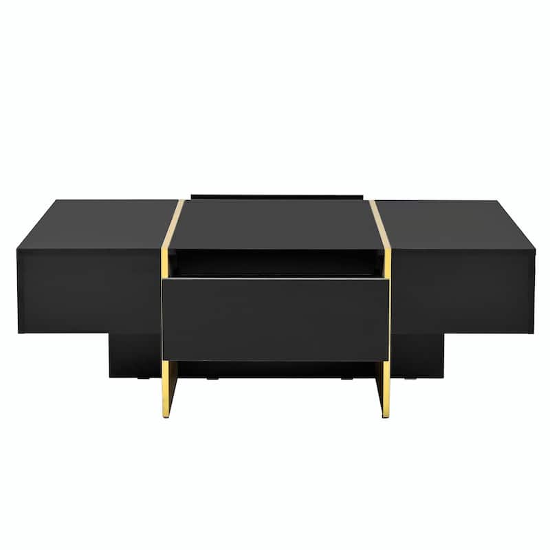 47.2" x 31.4" Minimalist High Gloss Coffee Table