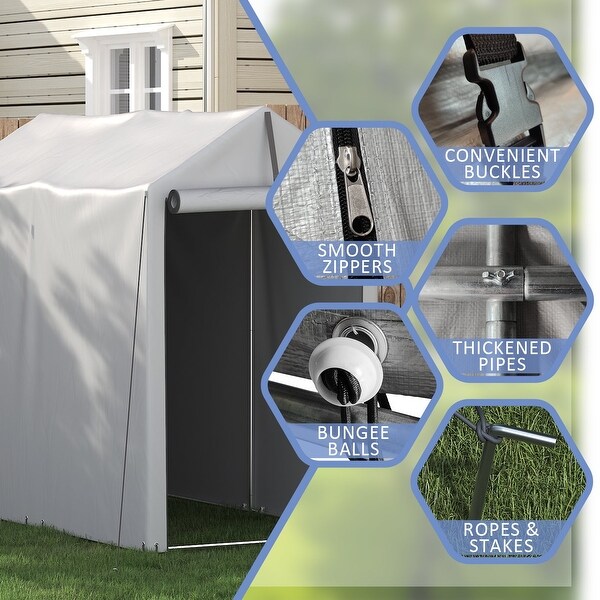 Homall Outdoor 3 x 6 x 5 ft Canopy Bike Carport Storage Shelter