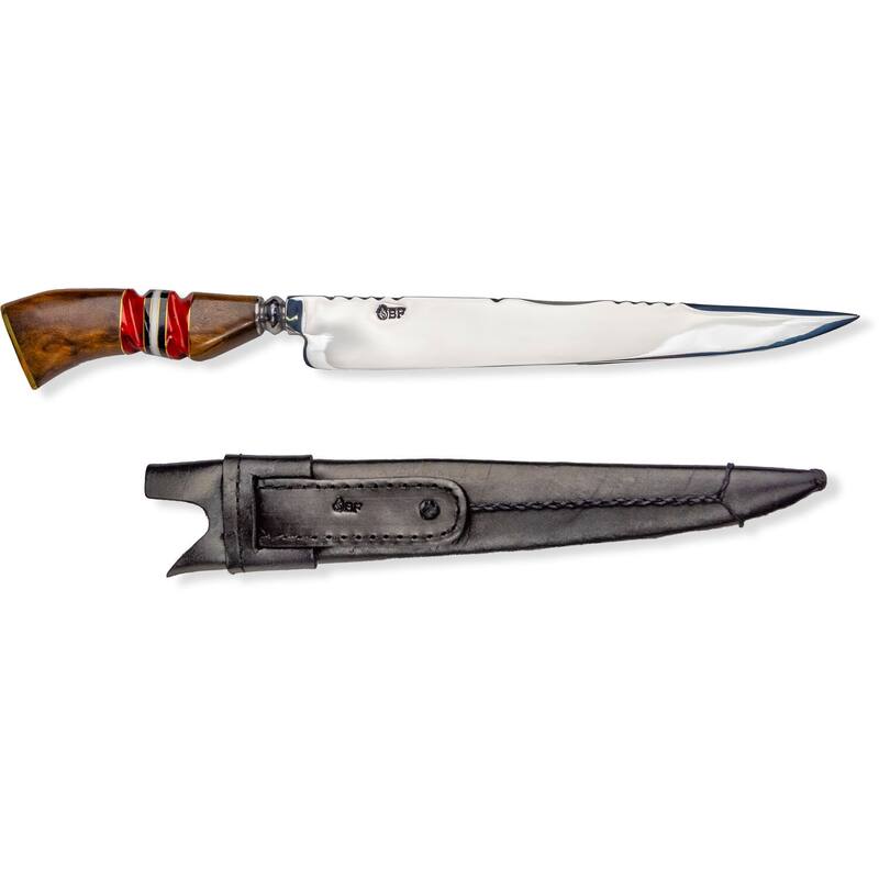 Brazilian Flame Treasure Luxor Polished 10-inch Stainless Steel Knife - N/A