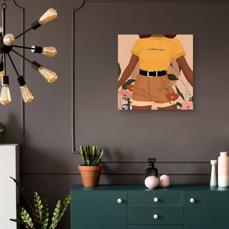 I Adore Me by Princella Canvas Art Print