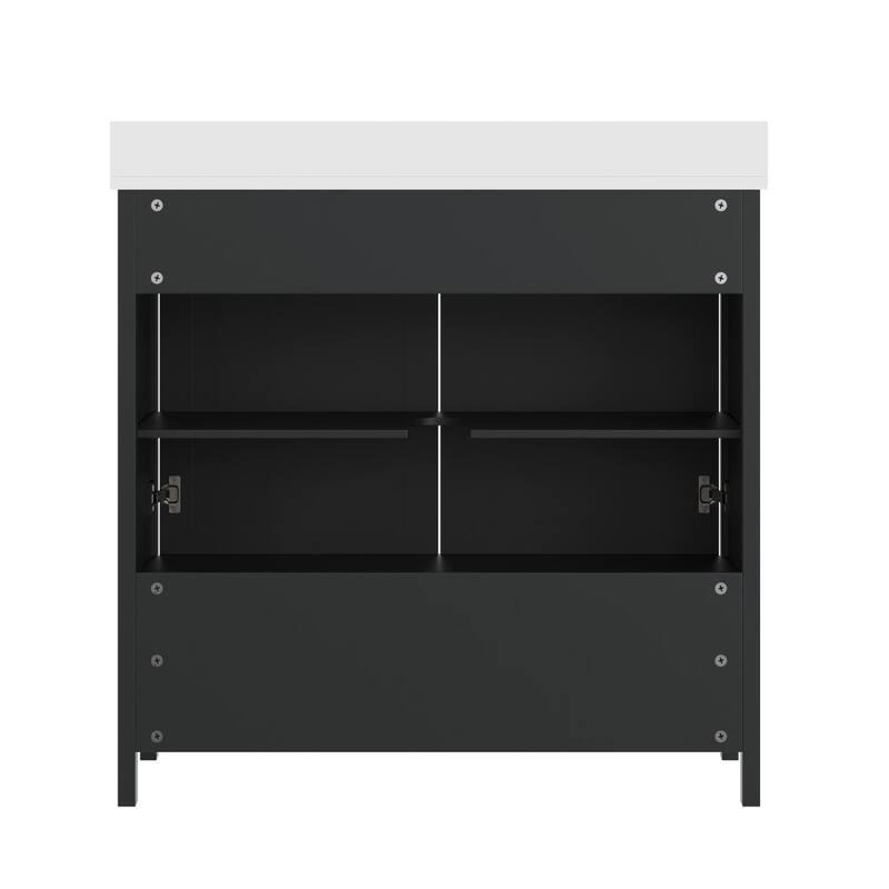 Bathroom Vanity with Undermount Sink, Cabinet, and Drawer