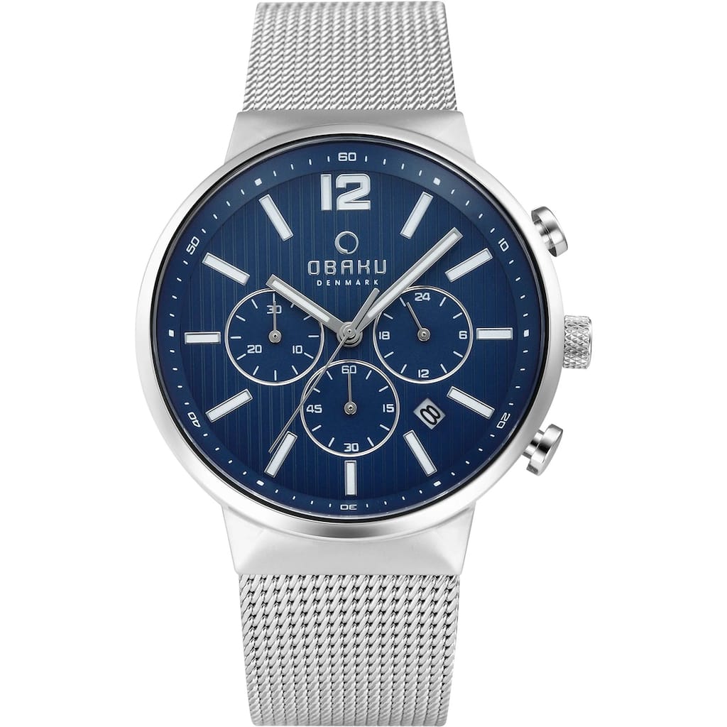 Obaku Men's Storm Blue Dial Watch - V180GCCLMC - 6 (36)